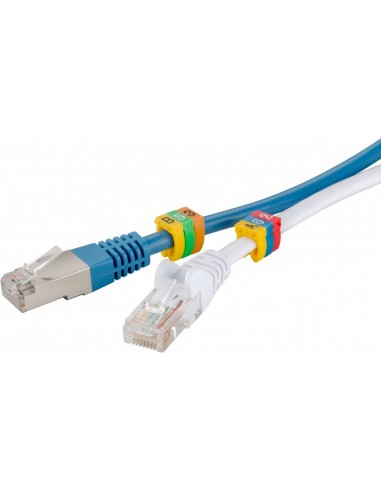 Confezione 90 Clip Per Cavi Diametro Fino A 6 Mm Con Lettere A-C Confezione 90 Clip Per Cavi Diametro Fino A 6 Mm Con Lettere A-C