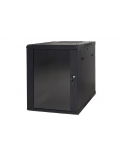 Armadio Rack 19" 9 Unita' Da Muro A) 500 X (L) 600 X (P) 450 Nero Disassemblato 2