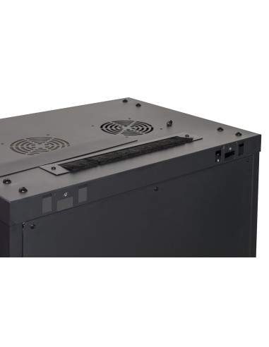 Armadio Rack 19" 9 Unita' Da Muro A) 500 X (L) 600 X (P) 450 Nero Disassemblato