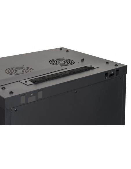 Armadio Rack 19" 9 Unita' Da Muro A) 500 X (L) 600 X (P) 450 Nero Disassemblato