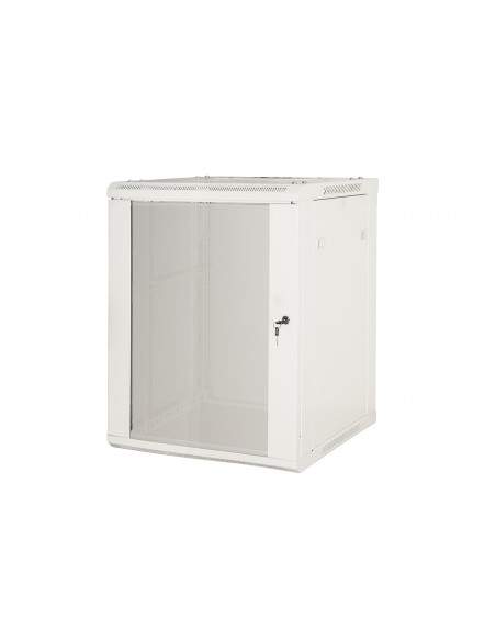 Armadio Rack 19" 12 Unita' Da Muro (A) 635 X (L) 600 X (P) 450 Grigio Disassemblato