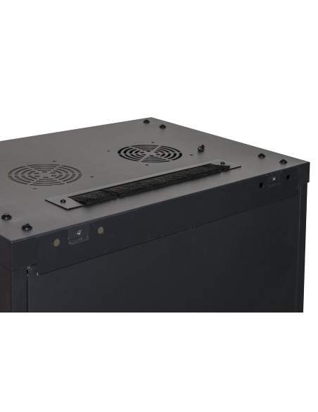 Armadio Rack 19" 12 Unita' Da Muro (A) 635 X (L) 600 X (P) 450 Nero Disassemblato