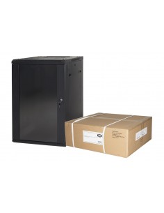 Armadio Rack 19" 15 Unita' Da Muro (A) 770 X (L) 600 X (P) 450 Nero Disassemblato