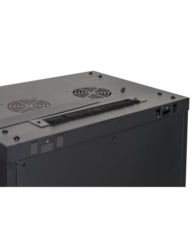 Armadio Rack 19" 15 Unita' Da Muro (A) 770 X (L) 600 X (P) 450 Nero Disassemblato