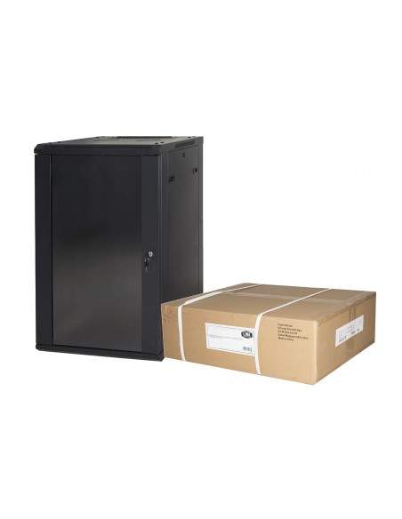 Armadio Rack 19" 18 Unita' Da Muro (A) 905 X( L) 600 X (P) 450 Nero Disassemblato Armadio Rack 19" 18 Unita' Da Muro (A) 905 X( L) 600 X (P) 450 Nero Disassemblato