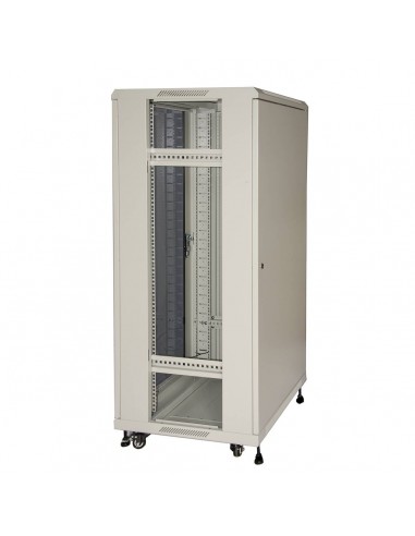 Armadio Rack 19" 27U (A)1388 (L)600 (P)1000 Colore Grigio Porta Vetro Armadio Rack 19" 27U (A)1388 (L)600 (P)1000 Colore Grigio Porta Vetro