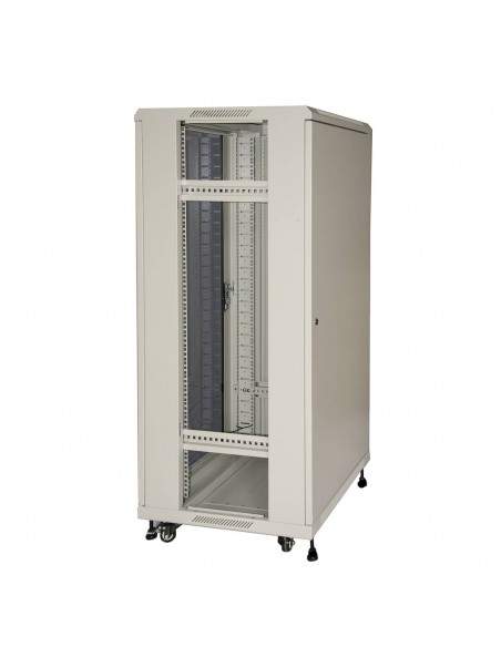 Armadio Rack 19" 27U (A)1388 (L)600 (P)1000 Colore Grigio Porta Vetro Armadio Rack 19" 27U (A)1388 (L)600 (P)1000 Colore Grigio Porta Vetro
