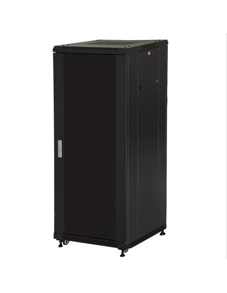 Armadio Rack 19" 27U (A)1388 (L)600 (P)1000 Colore Nero Porta Vetro