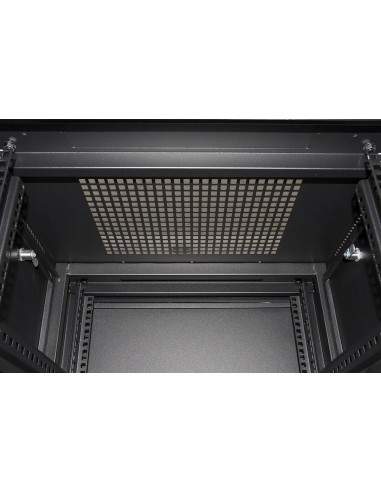 Armadio Rack 19" 27U (A)1388 (L)600 (P)1000 Colore Nero Porta Vetro