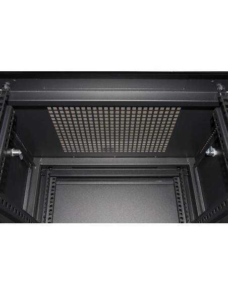 Armadio Rack 19" 27U (A)1388 (L)600 (P)1000 Colore Nero Porta Vetro