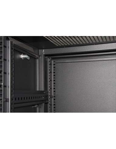 Armadio Rack 19" 27U (A)1388 (L)600 (P)1000 Colore Nero Porta Vetro