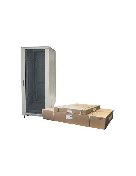 Armadio Rack 19" Per Reti 32U (A)1610, (L)600, (P)600 Colore Grigio Disassemblato