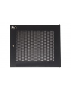 Porta Metallo Traforata Con Serratura Per Armadio Link 12U Lk1912Unf Nero