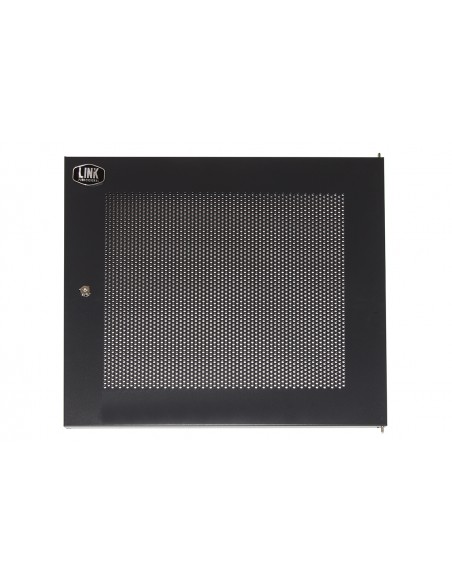 Porta Metallo Traforata Con Serratura Per Armadio Link 12U Lk1912Unf Nero