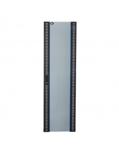 Porta In Vetro Di Sicurezza Nera Per Armadi Link 42U Larghezza 600Mm Con Serratura