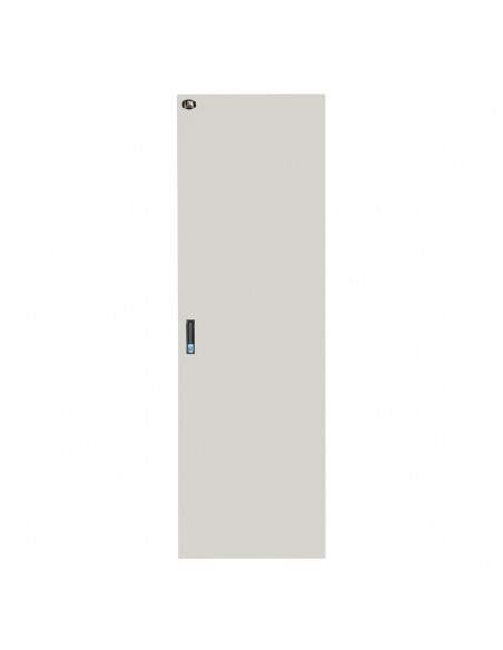 Porta In Metallo Pieno Grigia Per Armadi Link 42U Larghezza 600Mm Con Serratura