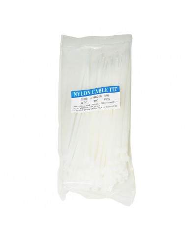 Confezione 100 Fascette Stringicavi Mm. 4.8X200 Confezione 100 Fascette Stringicavi Mm. 4.8X200