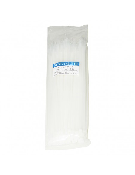 Confezione 100 Fascette Stringicavi Mm. 4.8X300