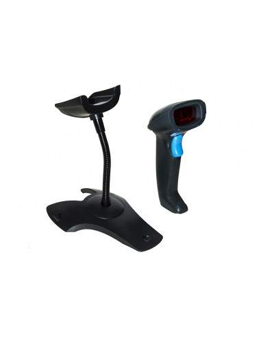 Lettore Codici A Barre Laser Wireless Con Ricevitore Usb E Supporto Link - 4