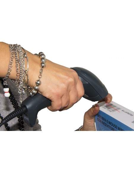 Lettore Codici A Barre Laser Wireless Con Ricevitore Usb E Supporto Link - 8