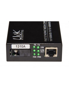 Coppia Media Converter 10/100Base-T A 100Base-Fx Singlemode Wdm Singola Fibra Bidirezionale 1310/1550Nm 2