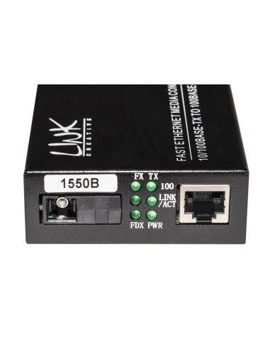 Coppia Media Converter 10/100Base-T A 100Base-Fx Singlemode Wdm Singola Fibra Bidirezionale 1310/1550Nm Coppia Media Converter 10/100Base-T A 100Base-Fx Singlemode Wdm Singola Fibra Bidirezionale 1310/1550Nm