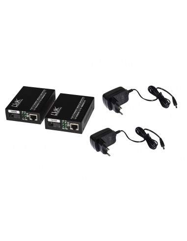 Coppia Media Converter 10/100Base-T A 100Base-Fx Singlemode Wdm Singola Fibra Bidirezionale 1310/1550Nm Coppia Media Converter 10/100Base-T A 100Base-Fx Singlemode Wdm Singola Fibra Bidirezionale 1310/1550Nm