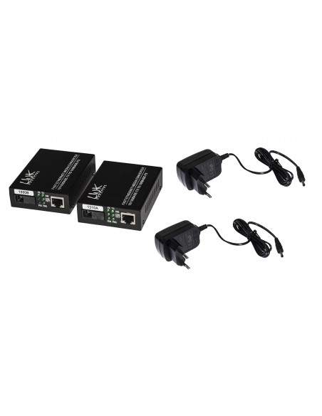 Coppia Media Converter 10/100Base-T A 100Base-Fx Singlemode Wdm Singola Fibra Bidirezionale 1310/1550Nm Coppia Media Converter 10/100Base-T A 100Base-Fx Singlemode Wdm Singola Fibra Bidirezionale 1310/1550Nm