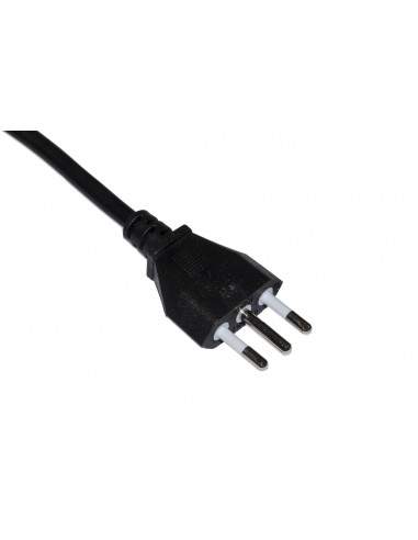 Multipresa 4 Prese Universali Ita/Schuko 10/16 A - Spina 16 A Con Interruttore Colore Nero