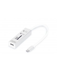 Hub Otg 3 Porte Tipo "C" Usb 2.0 Con Lettore Di Schede Digitus