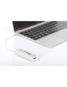 Hub Otg 3 Porte Tipo "C" Usb 2.0 Con Lettore Di Schede Digitus 2