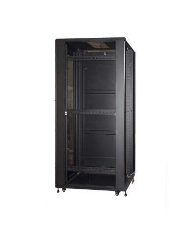 Armadio Rack 19" 42U (A)2055, (L)600, (P)1000 Colore Nero Disassemblato