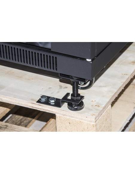 Armadio Rack 19" 42U (A)2055, (L)600, (P)1000 Colore Nero Porta Vetro