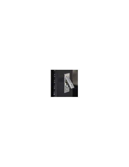 Armadio Rack 19" 42U (A)2055, (L)600, (P)1000 Colore Nero Porta Vetro