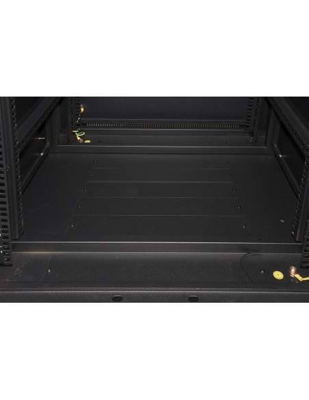 Armadio Rack 19" 42U (A)2055, (L)600, (P)1000 Colore Nero Porta Vetro