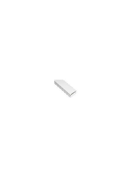 Canalina Passacavi Adesiva In Pvc Mm 40X25 Mt 2 Con Coperchio Scorrevole Bianco