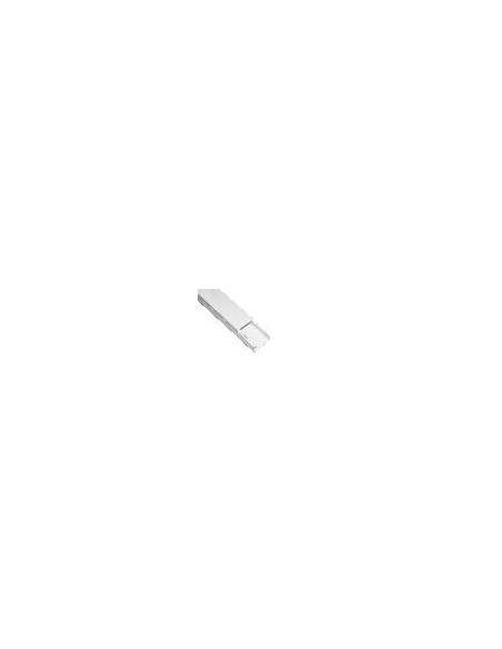 Canalina Passacavi Adesiva In Pvc Mm 40X25 Mt 2 Con Coperchio Scorrevole Bianco