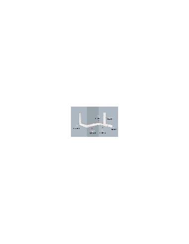 Angolo Esterno Regolabile Per Canalina Lk46118 Mm. 46X18 Angolo Esterno Regolabile Per Canalina Lk46118 Mm. 46X18