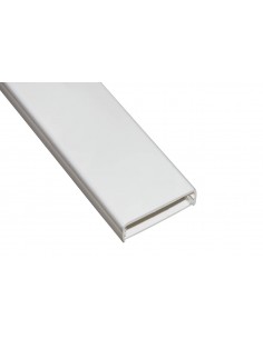 Canalina Passacavi Da Muro Mm 46X25 Lunghezza Mt 2 Bianco Con Coperchio Scorrevole Link - 1 2