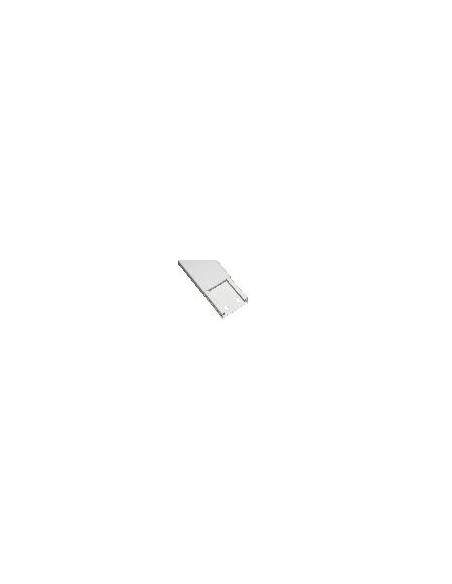 Canalina Passacavi Da Muro Mm 46X18 Lunghezza Mt 2 Bianco Con Coperchio Scorrevole