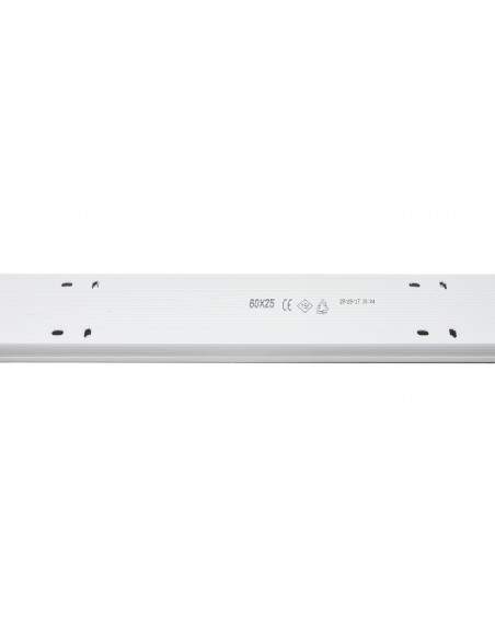 Canalina Passacavi In Pvc Mm 60X25 Mt 2 Con Coperchio Scorrevole Bianco