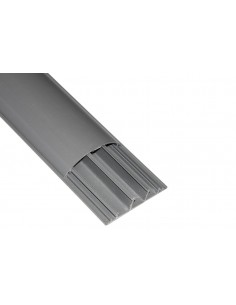 Canalina Bombata Passacavi Da Pavimento Pvc 75X20 Con Coperchio Scorrevole Mt 2 Link - 1