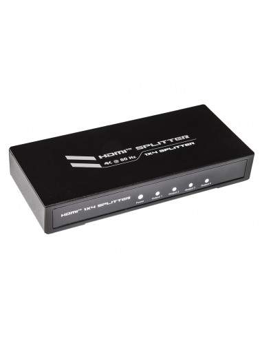 Splitter 4 Porte Hdmi 4Kx2K 60 Hz Versione 2.0 Con Edid Hdcp 2.2