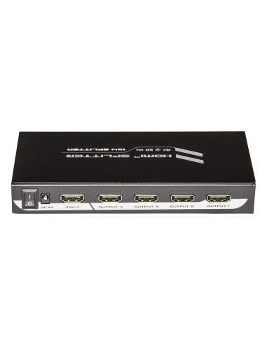 Splitter 4 Porte Hdmi 4Kx2K 60 Hz Versione 2.0 Con Edid Hdcp 2.2