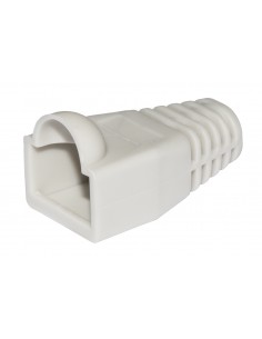 Confezione 100 Copriconnettori 6Mm Per Plug Rj45 8 Poli Cavo Cat 5E- 6 Grigio 2