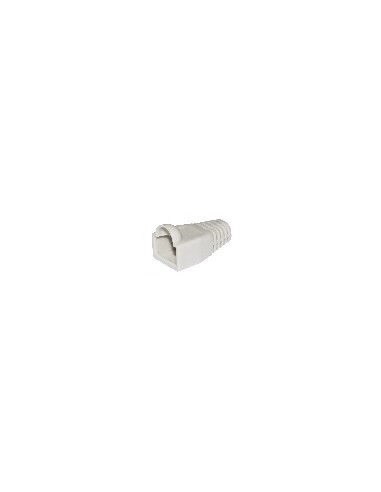 Confezione 100 Copriconnettori 6Mm Per Plug Rj45 8 Poli Cavo Cat 5E- 6 Grigio