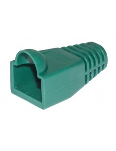 Confezione 100 Copriconnettori 6Mm Per Plug Rj45 8 Poli Cavo Cat 5E- 6 Verde 2