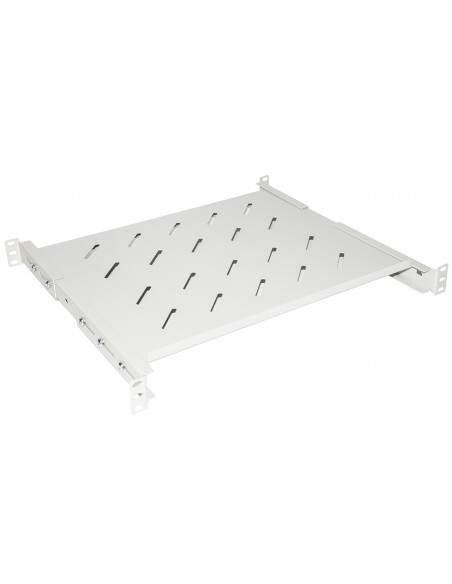 Ripiano Per Armadio Rack 19" Allungabile 350 Mm Con 4 Agganci Grigio