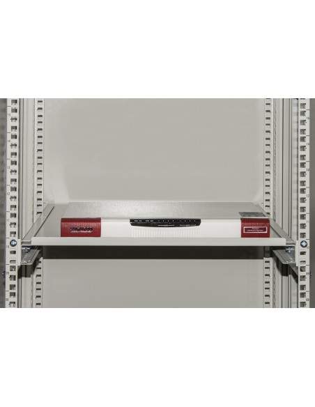 Ripiano Per Armadio Rack 19" Allungabile 350 Mm Con 4 Agganci Grigio