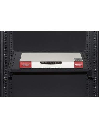 Ripiano Per Armadio Rack 19" Allungabile 350 Mm Con 4 Agganci Nero